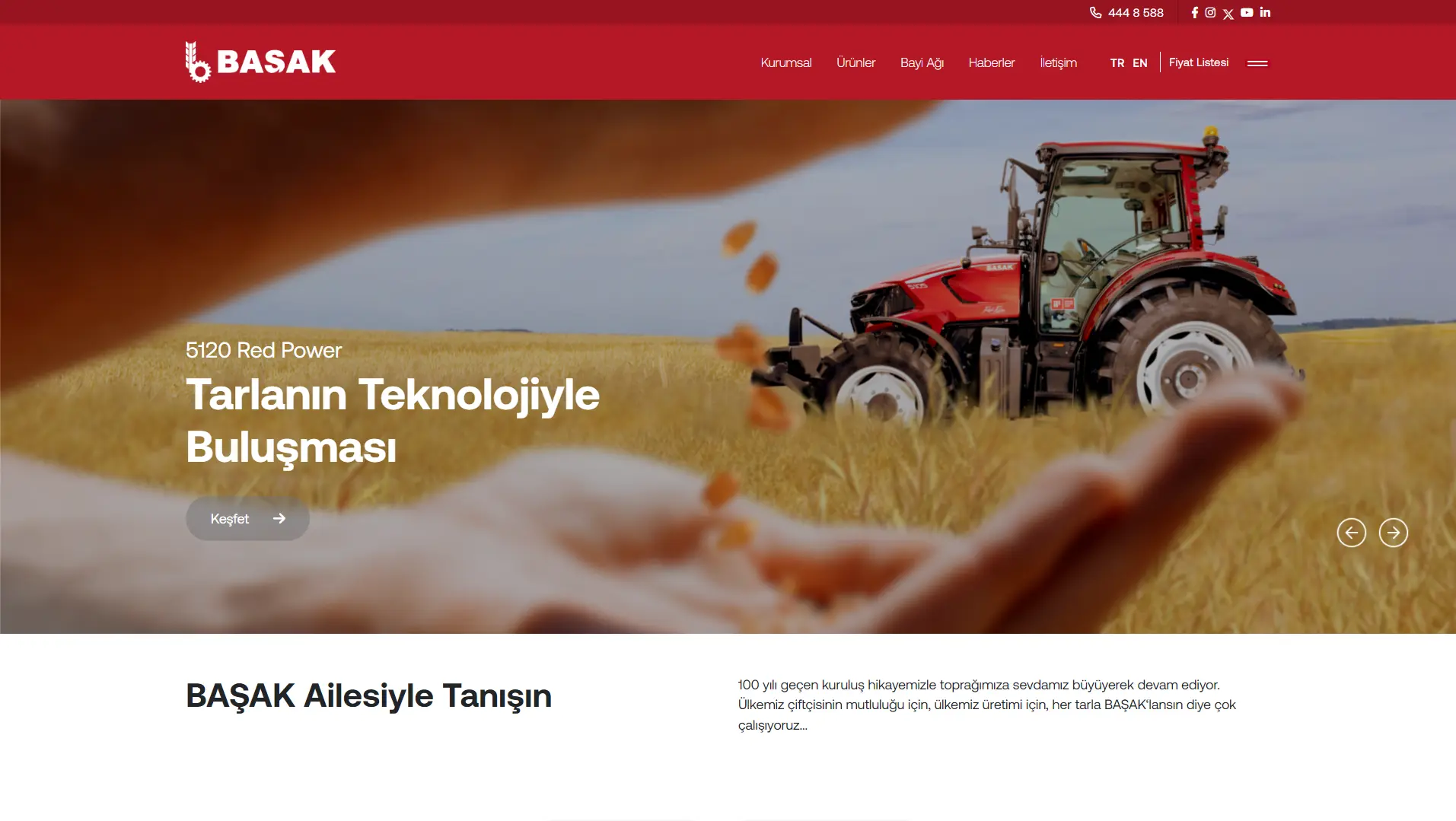 Başak Traktör — proje görseli